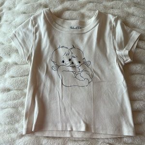 Brandy Melville Baby Angel Cropped Tee